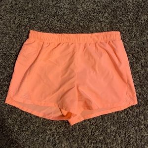 Peach/coral shorts